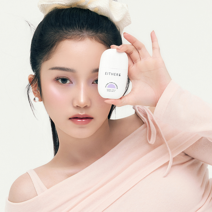 EITHER& UV Pixel Tone Up Essence 02 Pure Lavender (2)