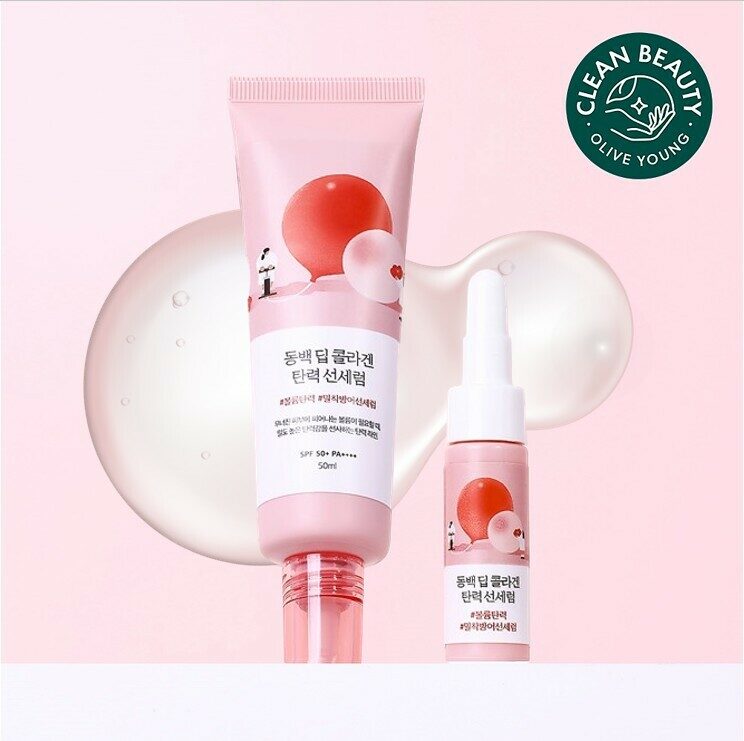 ROUND LAB  Camellia Deep Collagen Firming Sun Serum 50ml