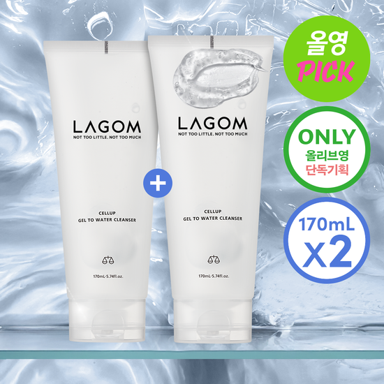 Lagom Cellup Gel To Water Cleanser 170ml*2ea