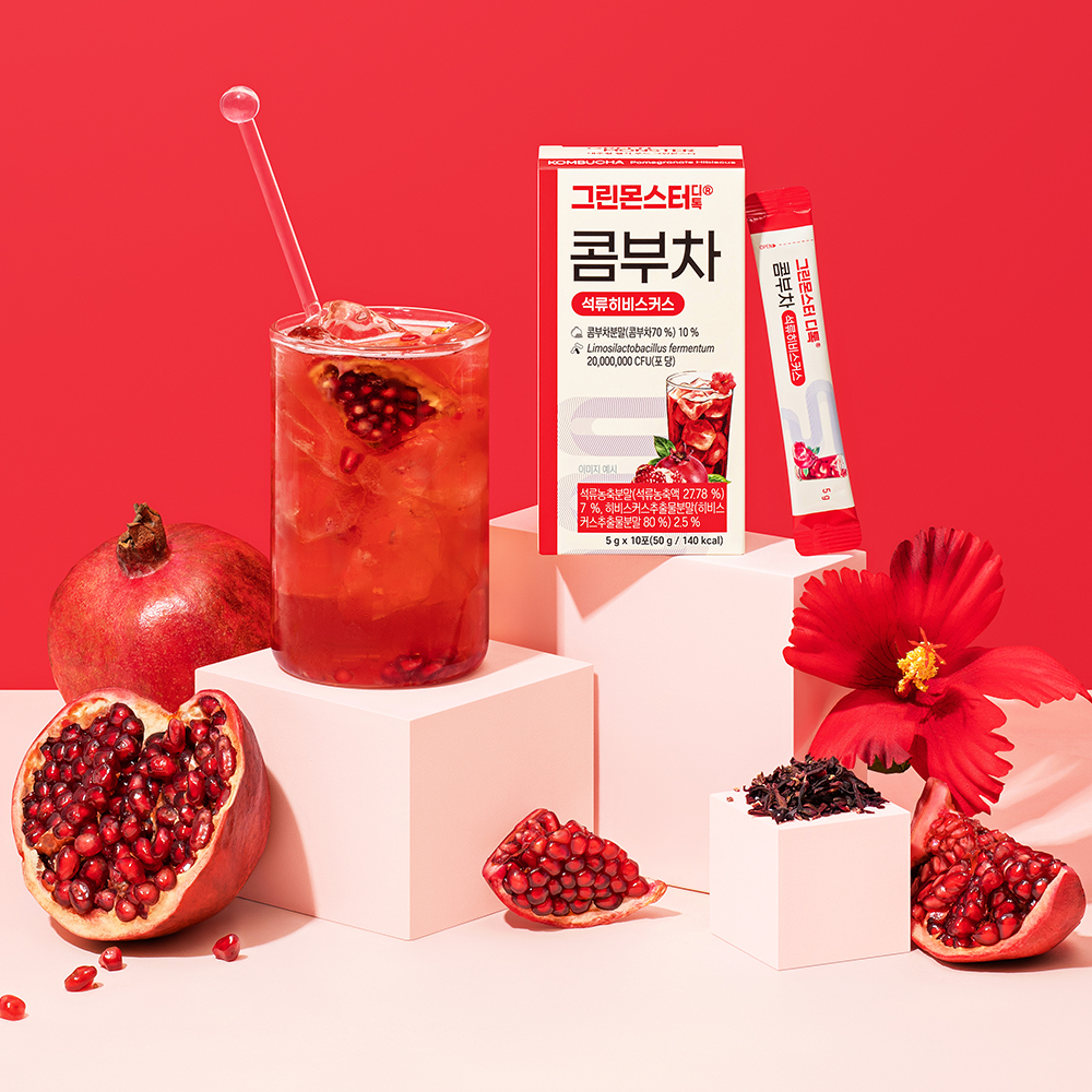 GREEN MONSTER D-toc Kombucha Flat Peach 10 Sticks (3)