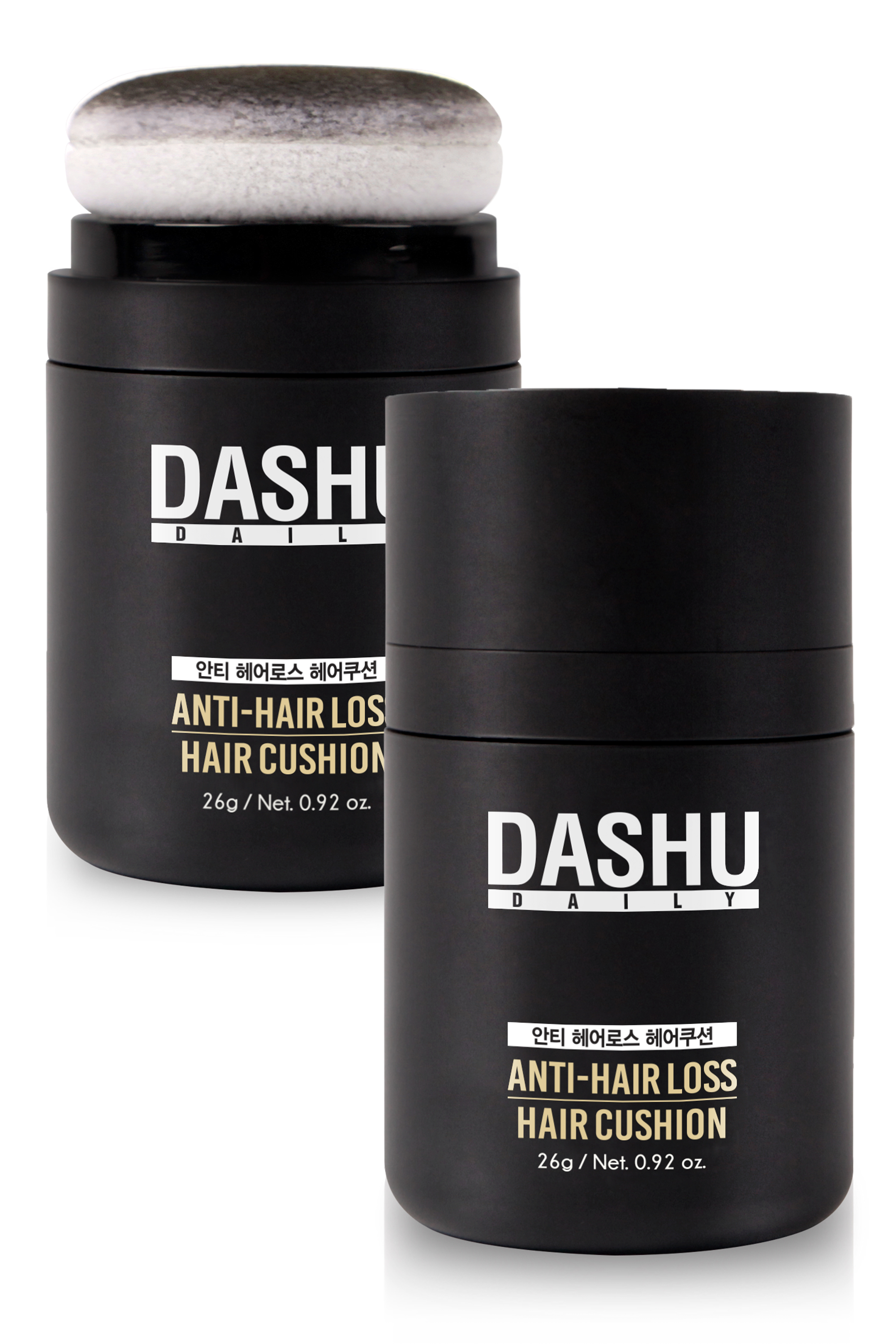 DASHU Daily Easy Cover Hair Cushion (Natural Black) 16g (2)