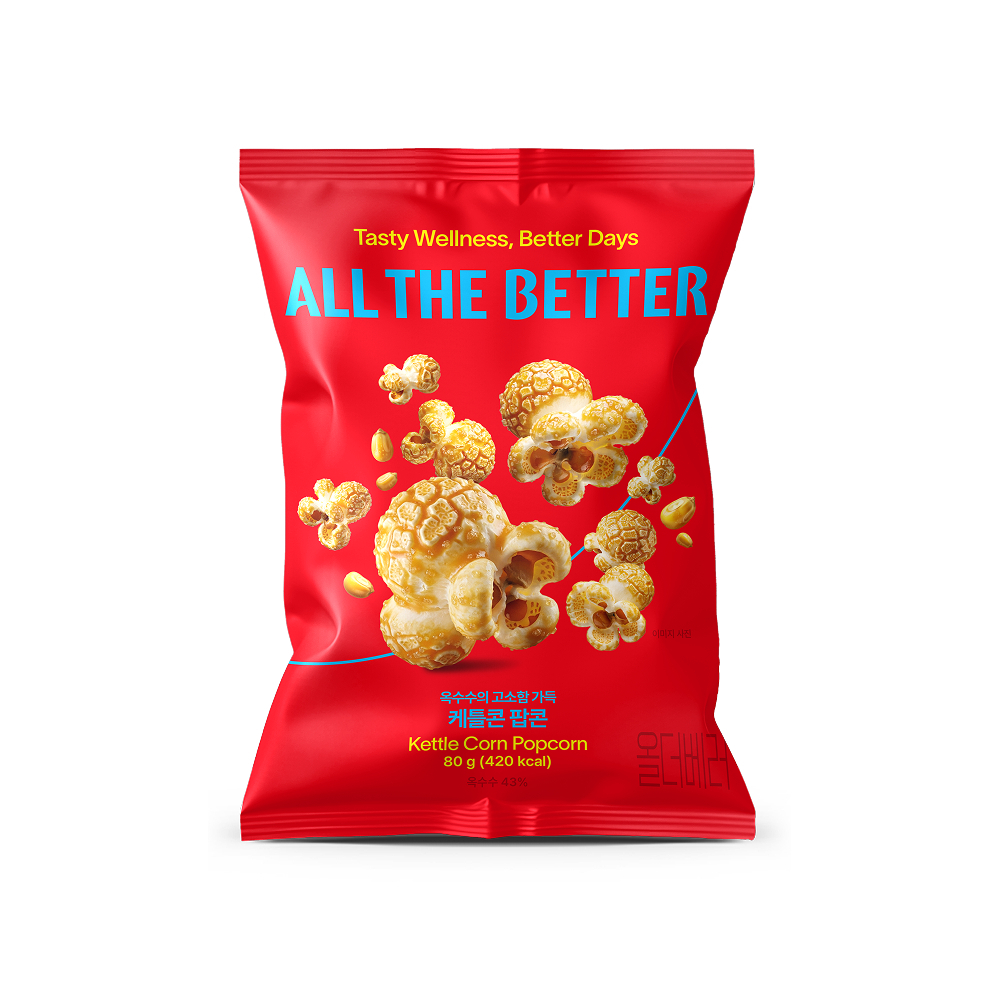 ALL THE BETTER Kettle Corn Popcorn 80g