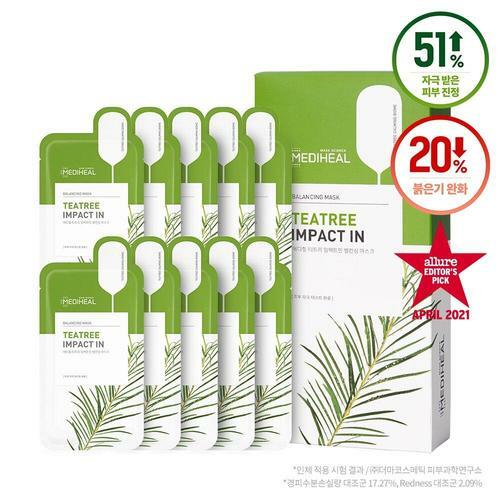Mediheal Teatree Impact In Balancing Mask Sheet 10 Sheets