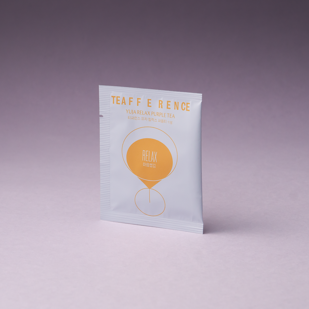 TEAFFERENCE Purple Tea #Yuja Relax 1.5g 15ea (2)