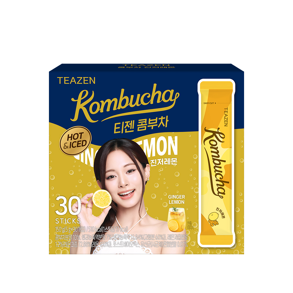 Teazen Kombucha #Ginger Lemon 10T (Hot & Iced)