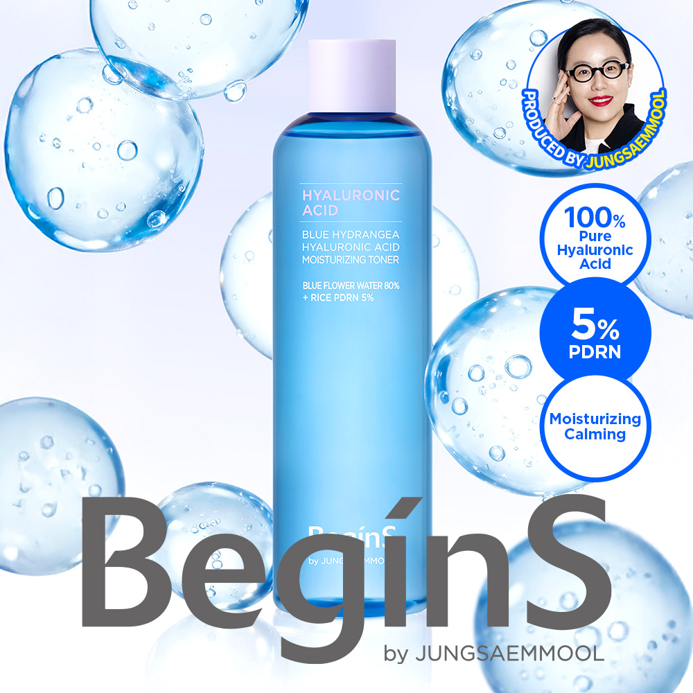BEGINS By JUNGSAEMMOOL Blue Hydrangea Hyaluronic Acid Moisturizing Serum 30ml Set (+10ml) (6)