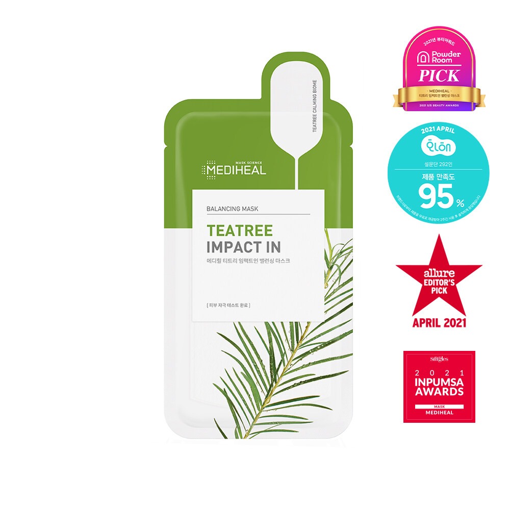 Mediheal Teatree Impact In Balancing Mask Sheet 10 Sheets (2)
