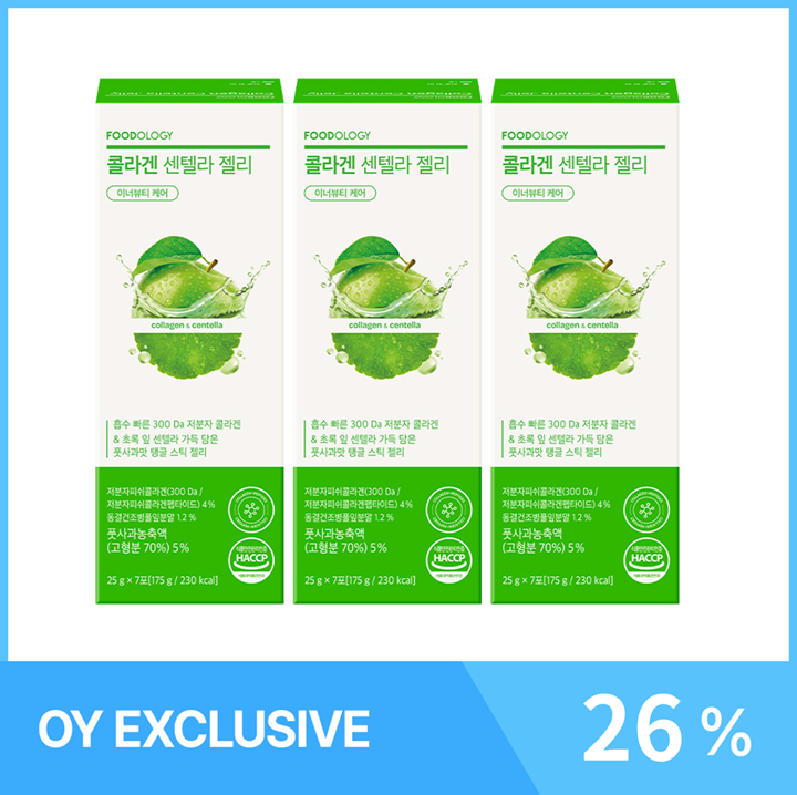 FOODOLOGY Collagen Centella Jelly 7 Sticks * 3ea (21-days)