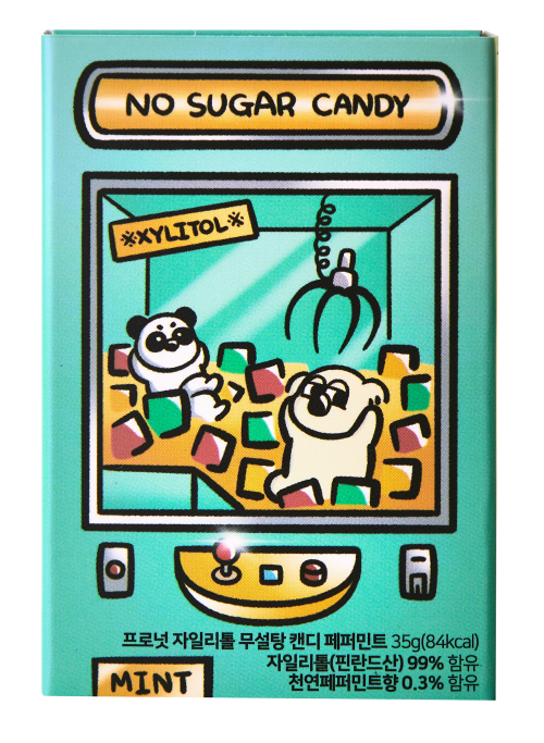 PRONUT No-Sugar Xylitol Candy #Peppermint 30g (4)