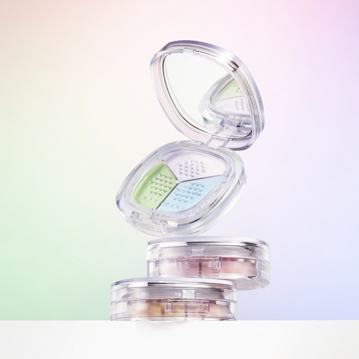 WAKEMAKE Stay Fixer Multi Color Pact 8.6g #01 Pale Clear (3)