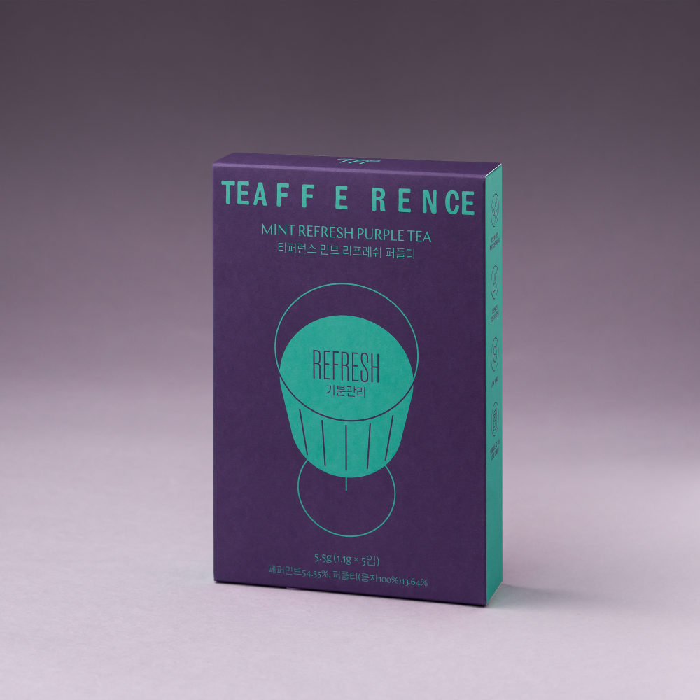 TEAFFERENCE Purple Tea #Mint Refresh 1.5g 15ea (2)