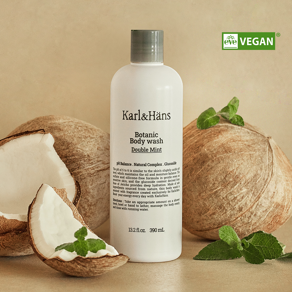 Karl&Hans Botanic Body Wash Double Mint 390ml