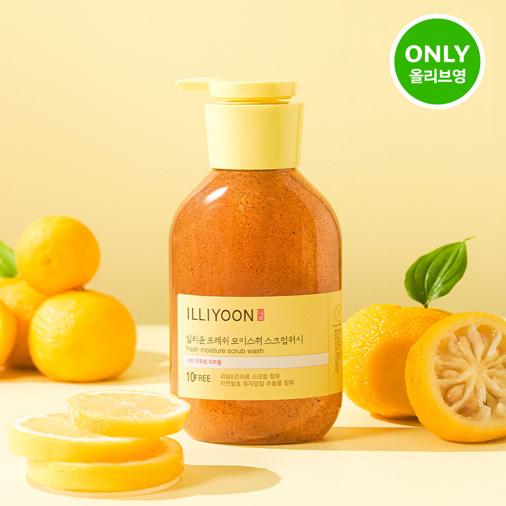 ILLIYOON Fresh Moisture Scrub Wash 400ml*2ea Set (3)