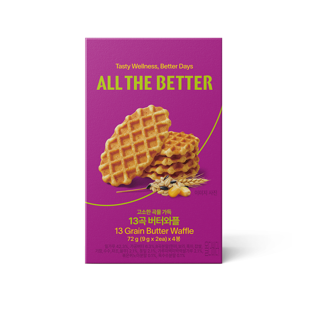 ALL THE BETTER 13-Grain Butter Waffle 72g (3)