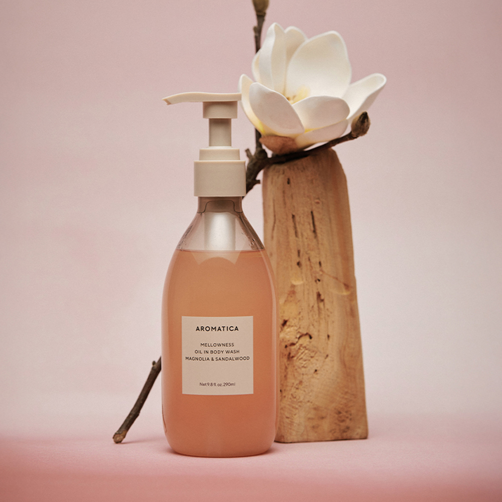 AROMATICA Mellowness Oil In Body Wash 290mL #Magnolia&Sandanwood (2)