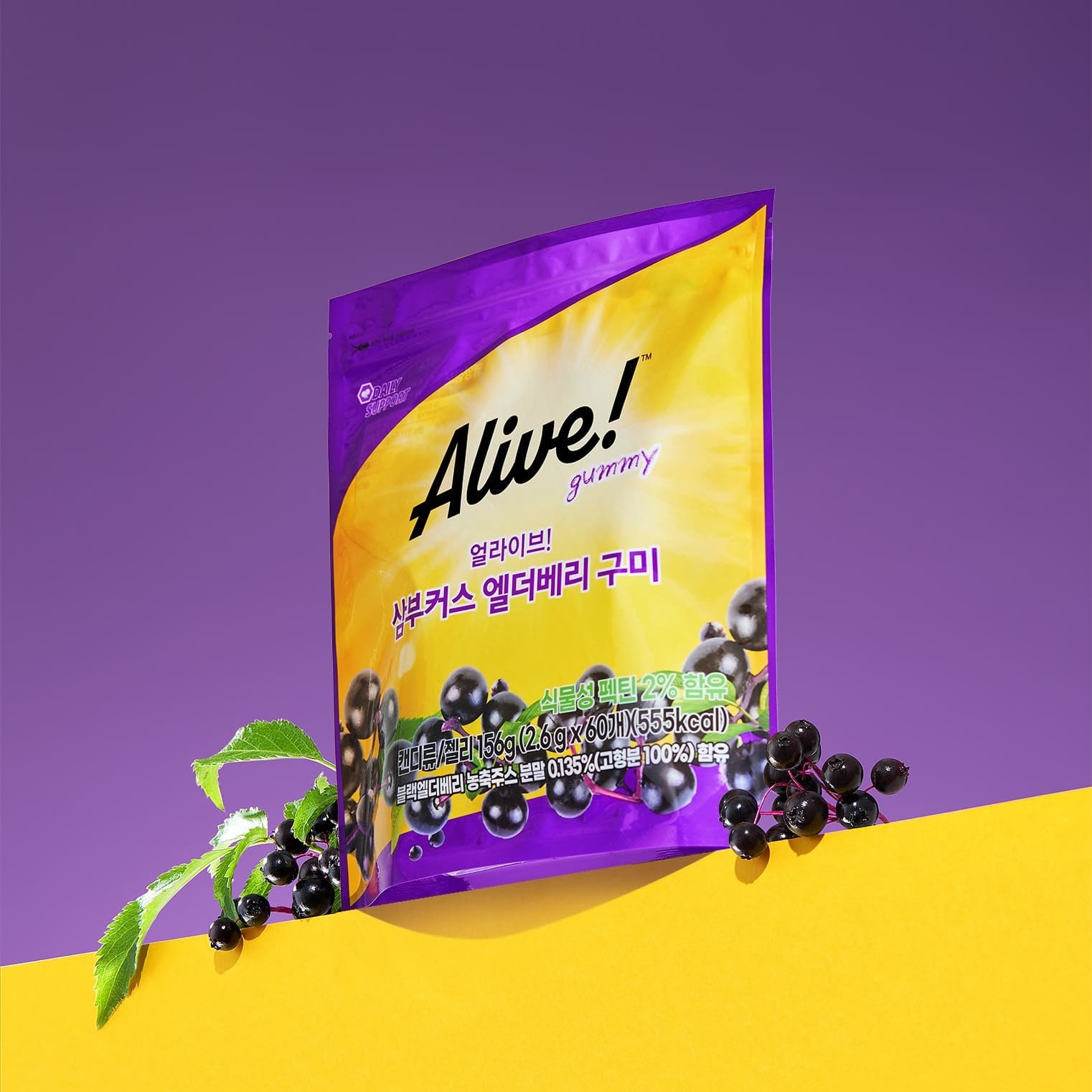 Alive Sambucus Elderberry Gummy 60 Gummies