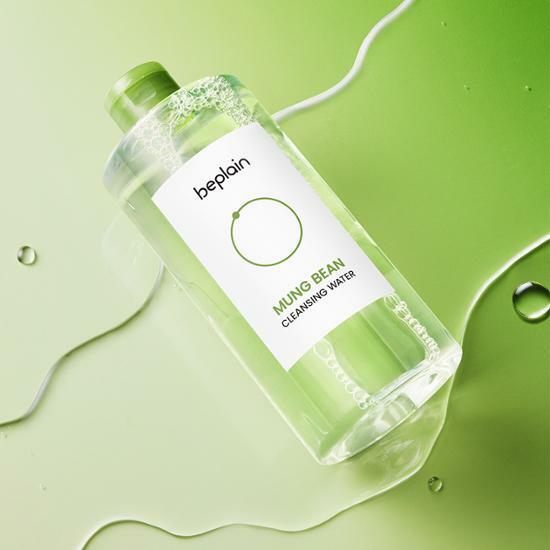 [mangomee EDITION] beplain Mung Bean pH-Balanced Cleansing Foam 160ml Double Pack (+Coin Purse) (6)