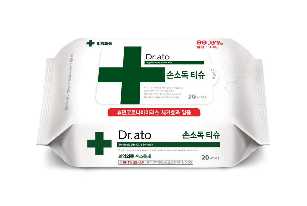 Dr.ato Hand Sanitizing Wipes 20 Sheets
