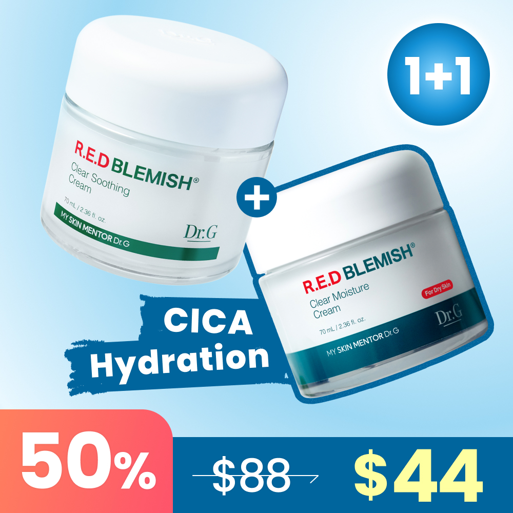 Dr.G Red Blemish Clear Soothing Cream 70ml Set (+30ml+Serum 20ml) (24)