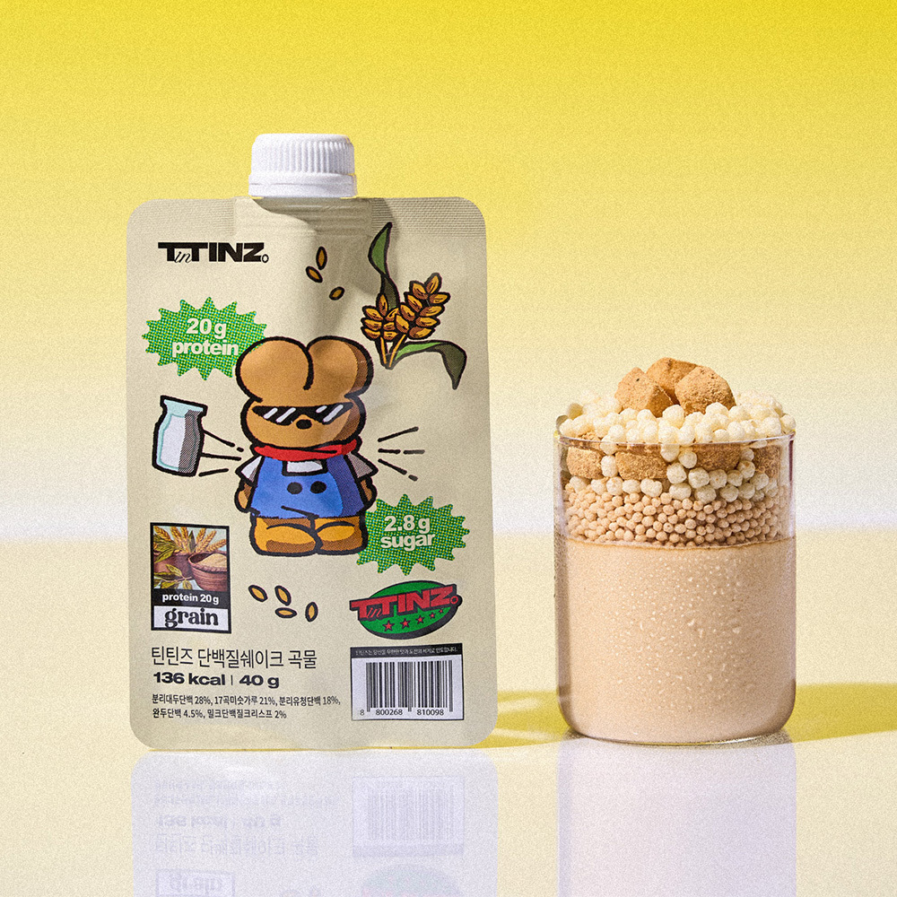 TinTINZ Protein Shake Pouch #Grain 40g (6)