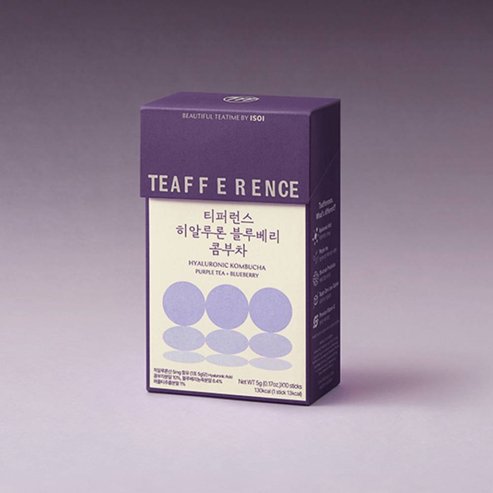 TEAFFERENCE Hyaluron Kombucha Blueberry 10 Sticks Limited Set (+Blueberry 2 Sticks) (3)