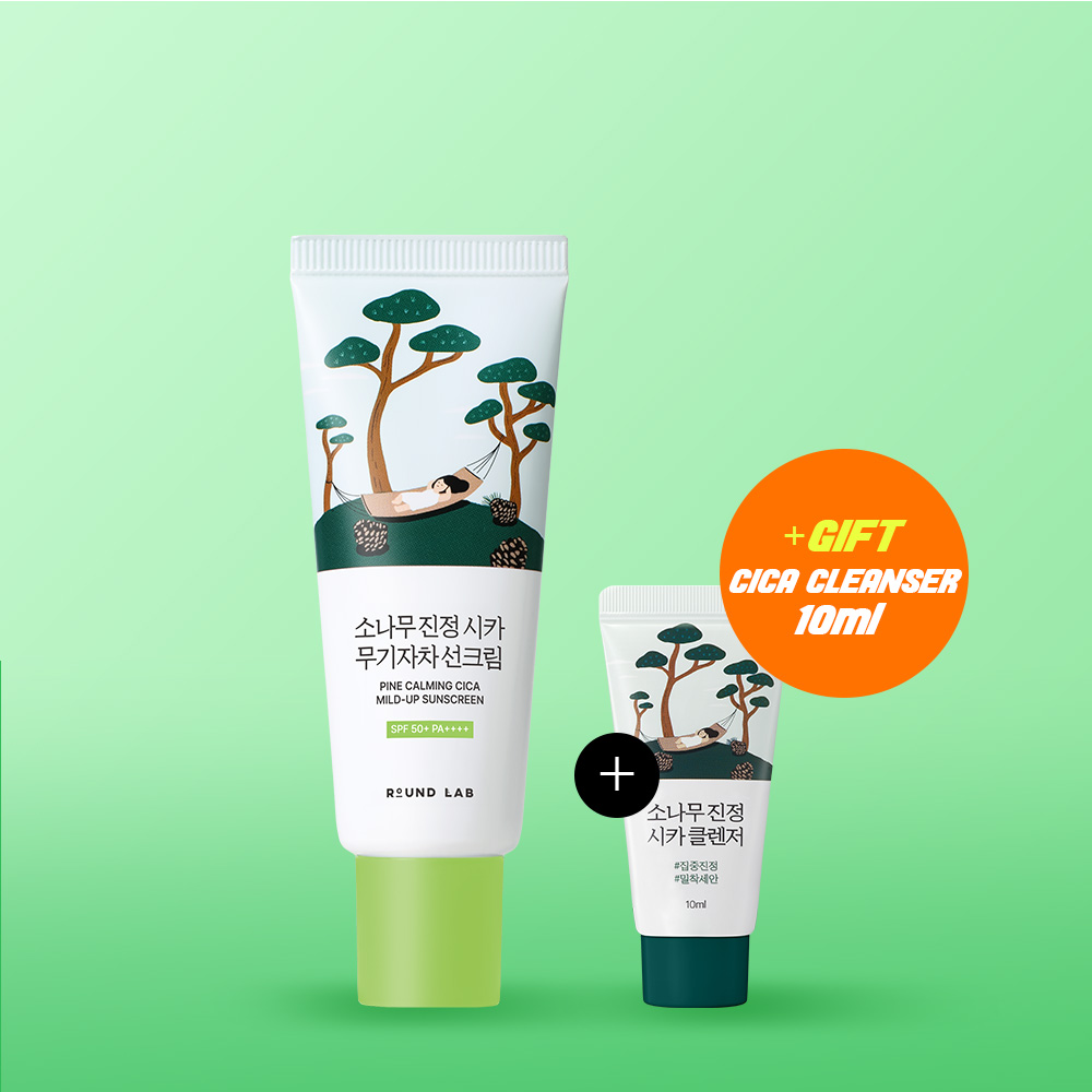 [NUNMEONGI EDITION] ROUND LAB Pine Calming Cica Ampoule 30ml Refill Set (+Refill 30ml+Mask Sheet 1ea+Stickers) (14)