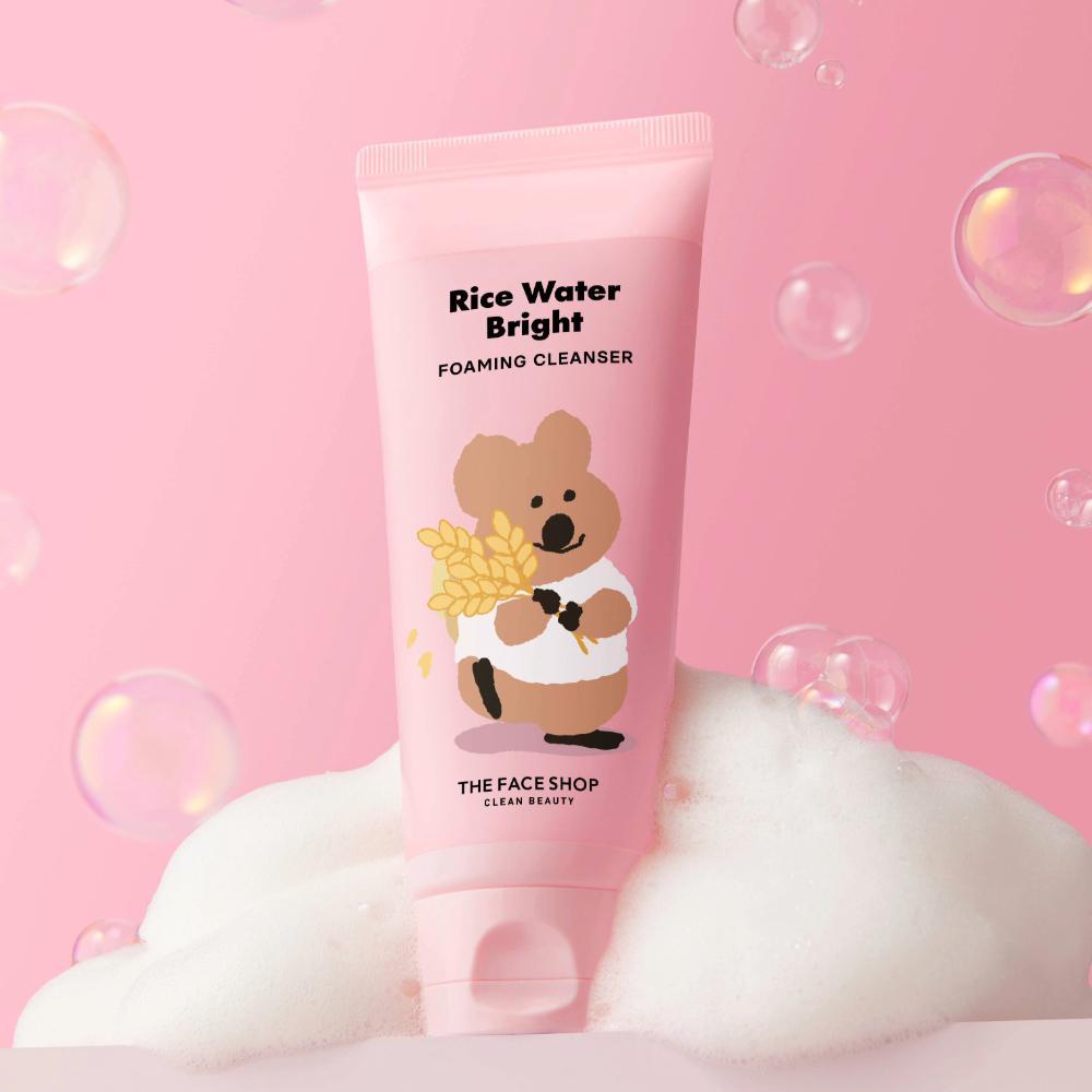 THE FACE SHOP Rice Water Bright Milk & Jelly Double Foaming Cleanser 190ml (8)