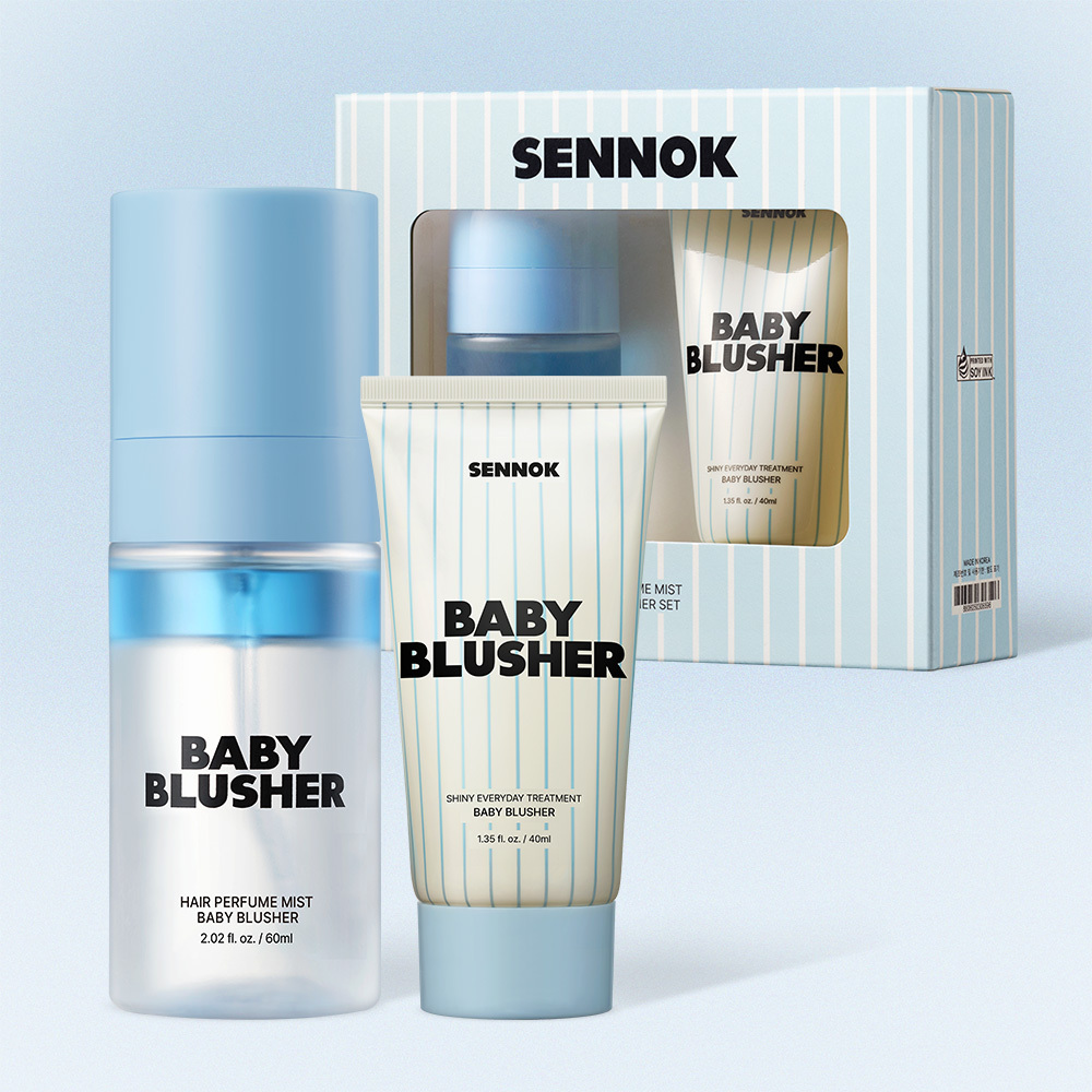 SENNOK Hair Perfume Mist 60ml Baby Blusher Set (+Treatment Baby Blusher 40ml) (2)
