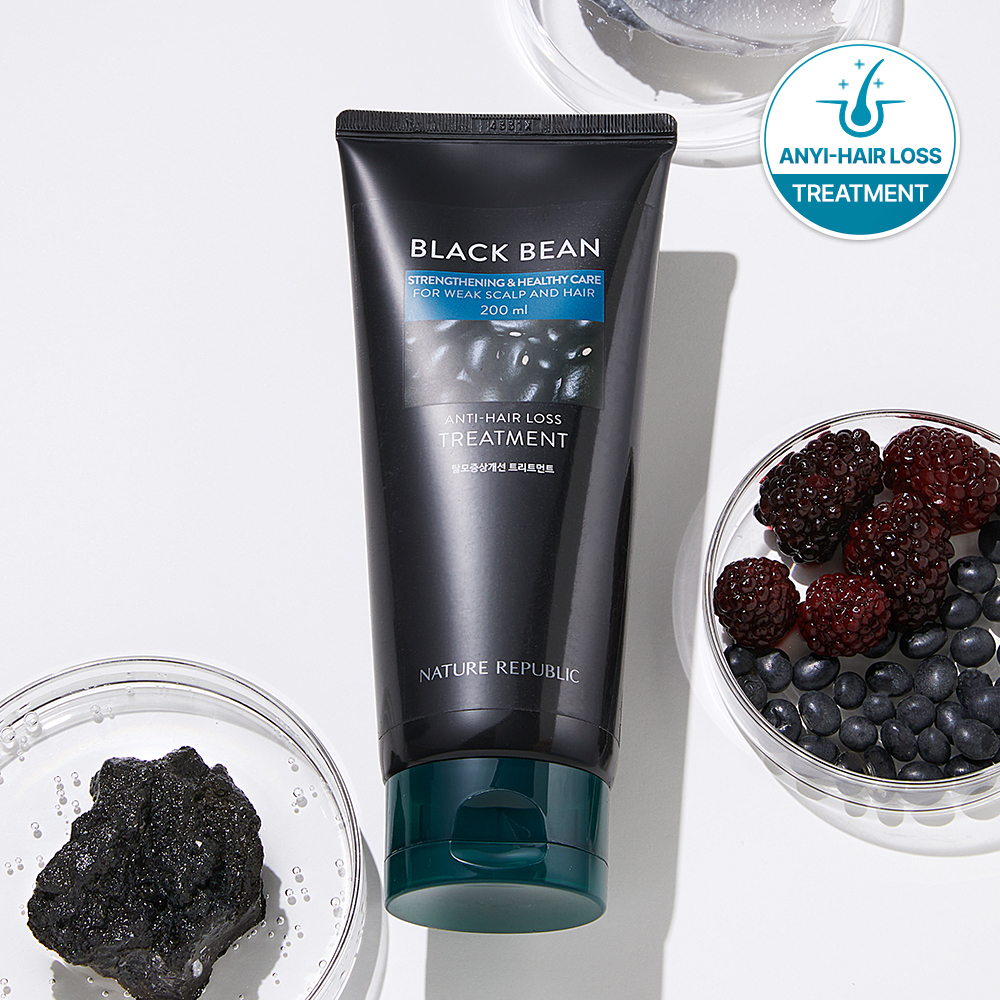 NATURE REPUBLIC Blackbean Anti-Hair Loss Treatment 200ml (2)