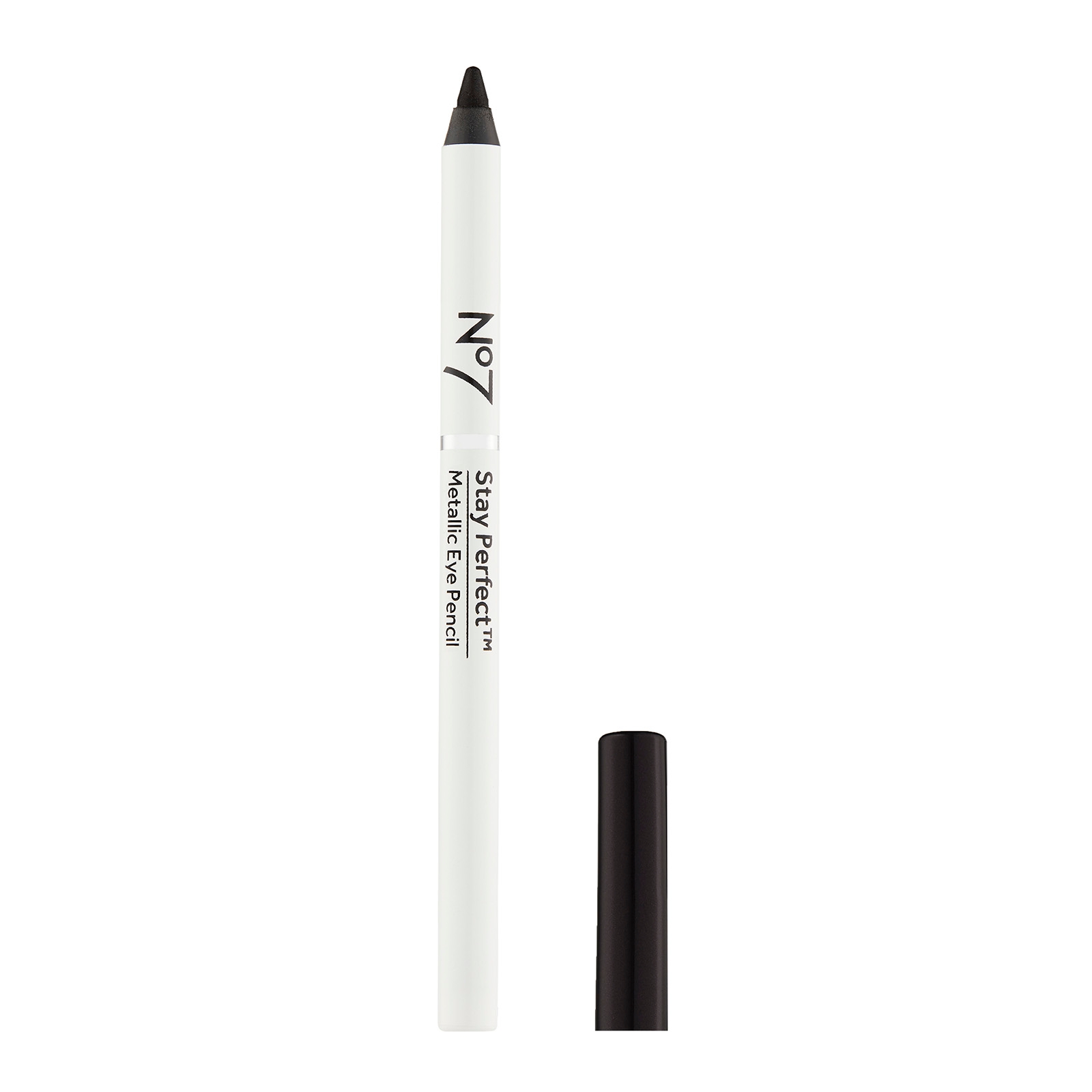 No7 Stay Perfect Metallic Eye Pencil Black 1g (2)