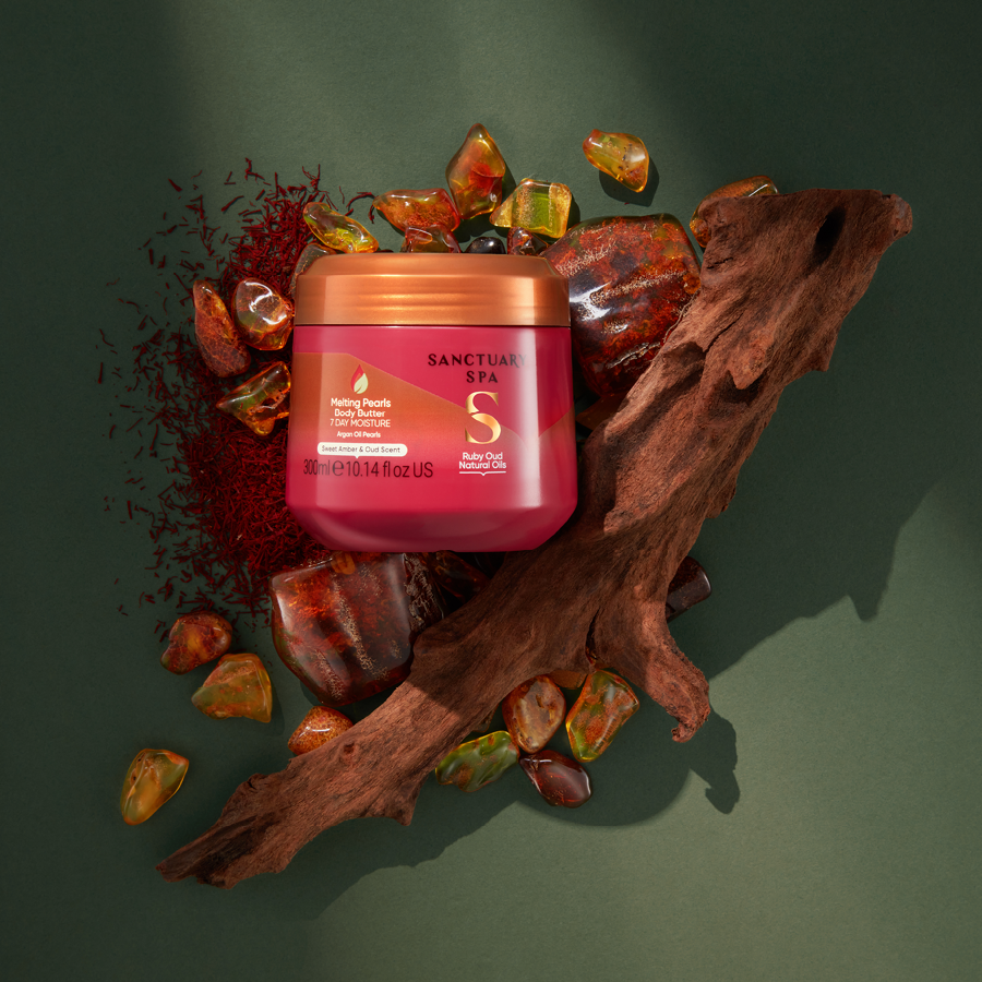 Sanctuary Spa Ruby Oud Natural Oils Melting Pearl Body Butter 300ml (6)