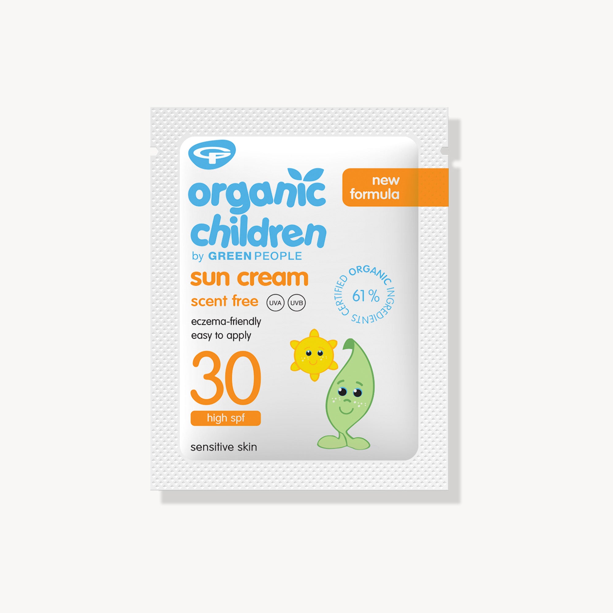 Organic Children SPF30 Sun Cream  - Scent Free Sachet 3ml